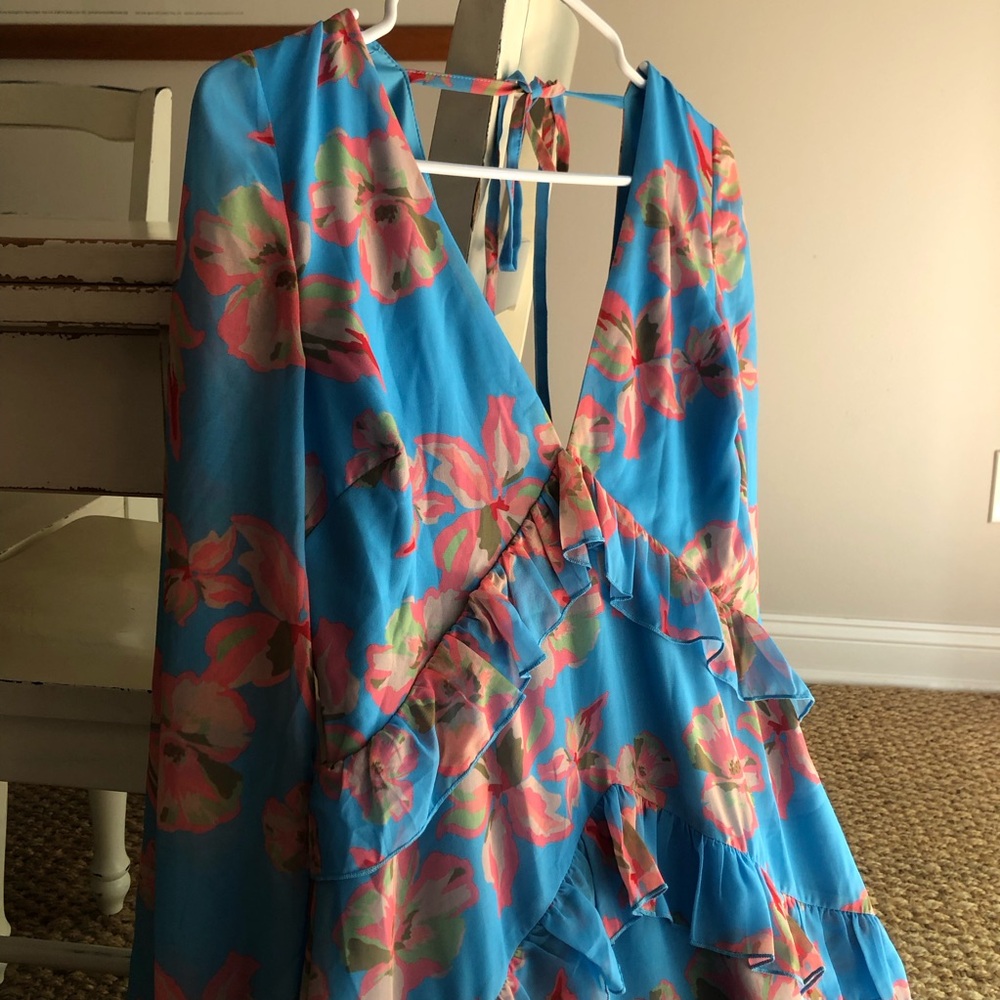 New: Pretty Lavish Long Sleeve Tiered Special Occasion Maxi Dress. US Size 8
